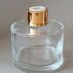 150ml Clear Glass Diffuser Bottle with Gold or Silver Cap