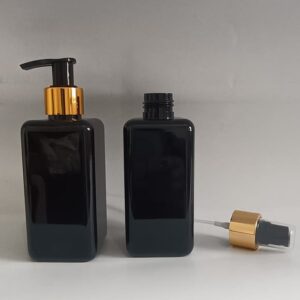 Square 200ml Black PET Bottle
